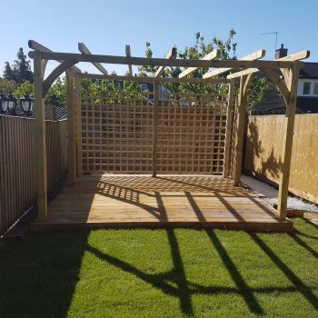 Home View Landscapes - Wooden decking Garden Feature